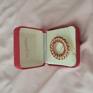 Roman genuine crystal pin